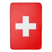 Grand tapis de bain avec drapeau de la Suisse (devant Vertical)
