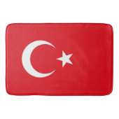 Grand tapis de bain avec drapeau de la Turquie (Devant)