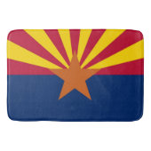 Grand tapis de bain avec drapeau de l'Arizona, USA (Devant)