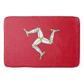 Grand tapis de bain avec drapeau de l'île de Man,  (Devant)