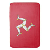 Grand tapis de bain avec drapeau de l'île de Man,  (devant Vertical)