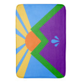Grand tapis de bain avec drapeau de Manitou Spring (devant Vertical)