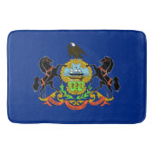 Grand tapis de bain avec drapeau de Pennsylvanie, (Devant)