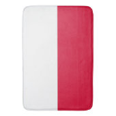 Grand tapis de bain avec drapeau de Pologne (devant Vertical)