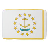 Grand tapis de bain avec drapeau de Rhode Island, (Devant)