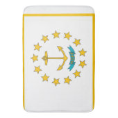 Grand tapis de bain avec drapeau de Rhode Island, (devant Vertical)