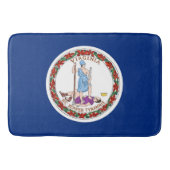 Grand tapis de bain avec drapeau de Virginie, USA (Devant)