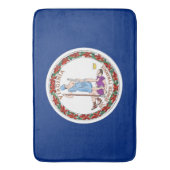 Grand tapis de bain avec drapeau de Virginie, USA (devant Vertical)