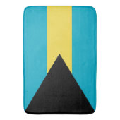 Grand tapis de bain avec drapeau des Bahamas (devant Vertical)