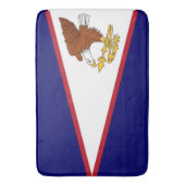 Grand tapis de bain avec drapeau des Samoa américa (devant Vertical)