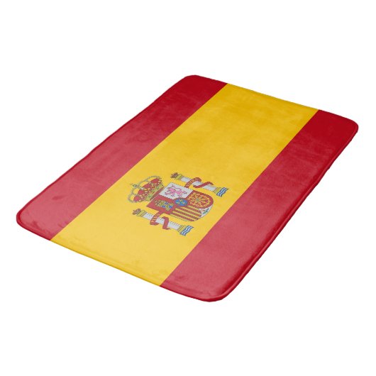 Grand tapis de bain avec drapeau d'Espagne (Angle)