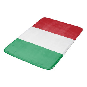 Grand tapis de bain avec drapeau d'Italie