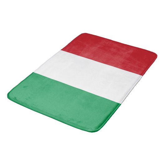 Grand tapis de bain avec drapeau d'Italie (Angle)