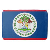Grand tapis de bain avec drapeau du Belize (Devant)
