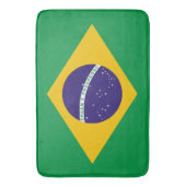 Grand tapis de bain avec drapeau du Brésil (devant Vertical)