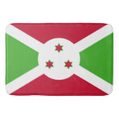 Grand tapis de bain avec drapeau du Burundi (Devant)