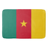 Grand tapis de bain avec drapeau du Cameroun (Devant)