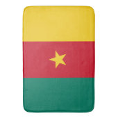 Grand tapis de bain avec drapeau du Cameroun (devant Vertical)