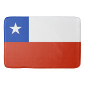 Grand tapis de bain avec drapeau du Chili (Devant)