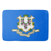 Grand tapis de bain avec drapeau du Connecticut, U (Devant)