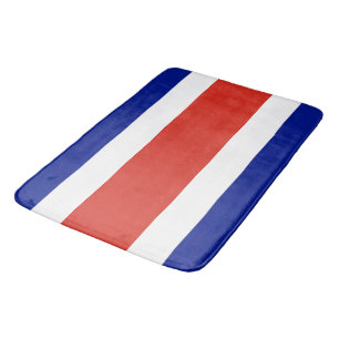 Grand tapis de bain avec drapeau du Costa Rica