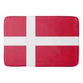 Grand tapis de bain avec drapeau du Danemark (Devant)