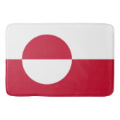 Grand tapis de bain avec drapeau du Groenland (Devant)