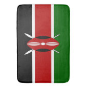 Grand tapis de bain avec drapeau du Kenya (devant Vertical)