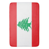 Grand tapis de bain avec drapeau du Liban (devant Vertical)