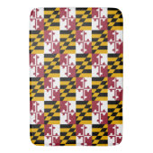 Grand tapis de bain avec drapeau du Maryland, USA (devant Vertical)