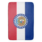 Grand tapis de bain avec drapeau du Missouri, USA (devant Vertical)