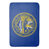 Grand tapis de bain avec drapeau du Nebraska, USA (devant Vertical)