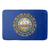 Grand tapis de bain avec drapeau du New Hampshire, (Devant)