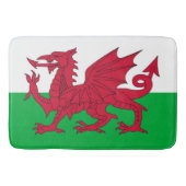 Grand tapis de bain avec drapeau du Pays de Galles (Devant)