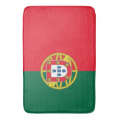 Grand tapis de bain avec drapeau du Portugal (devant Vertical)