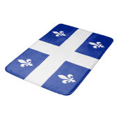 Grand tapis de bain avec drapeau du Québec (Angle)