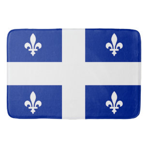 Grand tapis de bain avec drapeau du Québec