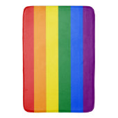 Grand tapis de bain avec drapeau lgbt (devant Vertical)