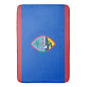 Grand tapis de bain avec le drapeau de Guam, USA (devant Vertical)