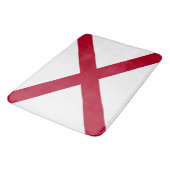 Grand tapis de bain avec le drapeau de l'Alabama,  (Angle)