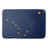 Grand tapis de bain avec le drapeau de l'Alaska, U (Devant)