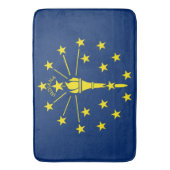Grand tapis de bain avec le drapeau de l'Indiana,  (devant Vertical)
