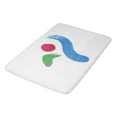 Grand tapis de bain avec le drapeau de Séoul, Coré (Angle)