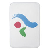 Grand tapis de bain avec le drapeau de Séoul, Coré (devant Vertical)