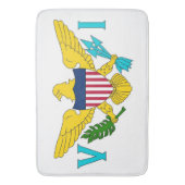Grand tapis de bain avec le drapeau des Îles Vierg (devant Vertical)