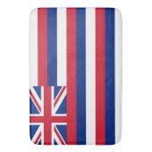 Grand tapis de bain avec le drapeau d'Hawaii, USA (devant Vertical)