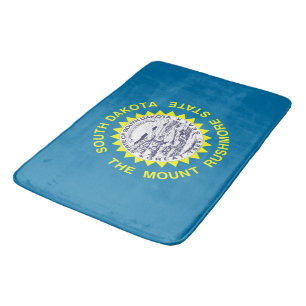 Grand tapis de bain avec le drapeau du Dakota du S