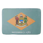 Grand tapis de bain avec le drapeau du Delaware, U (Devant)