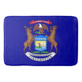 Grand tapis de bain avec le drapeau du Michigan, U (Devant)