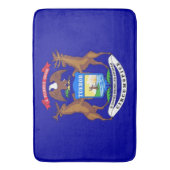 Grand tapis de bain avec le drapeau du Michigan, U (devant Vertical)